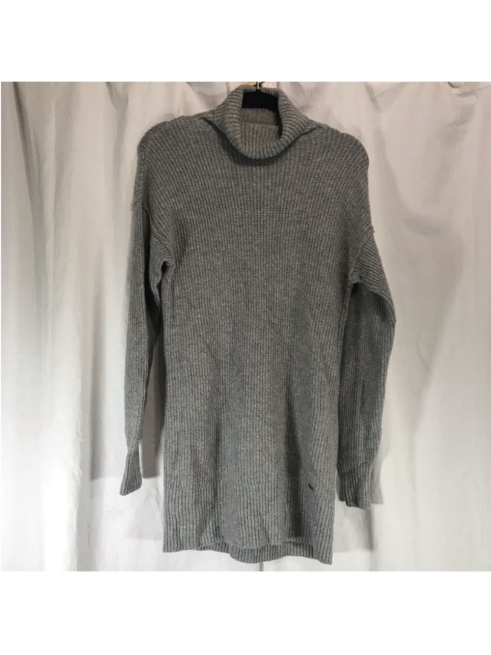 NWT Hollister ribbed Knit Turtle Neck Sweater Dress casual soft classic